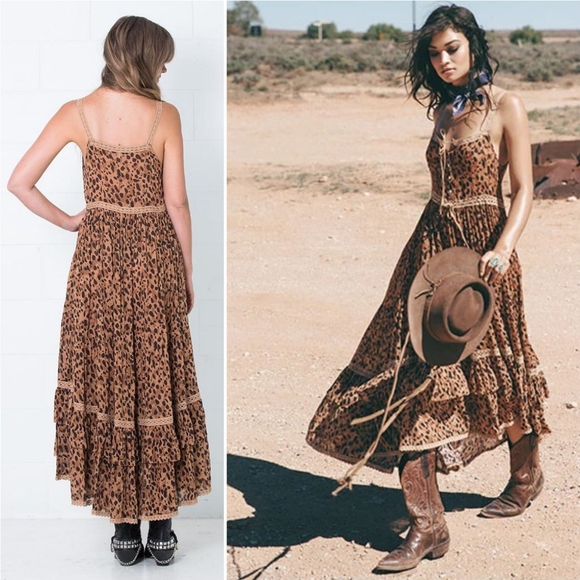 New spell designs saphari sun dress gown tan XXS - Picture 4 of 13